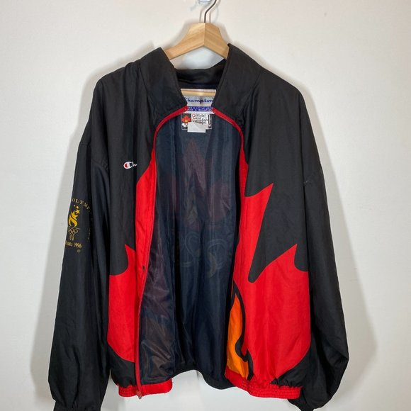 RARE Vintage Champion Team Canada Jacket XL 1996 Olympics Full Zip Nylon Lined - Picture 8 of 8